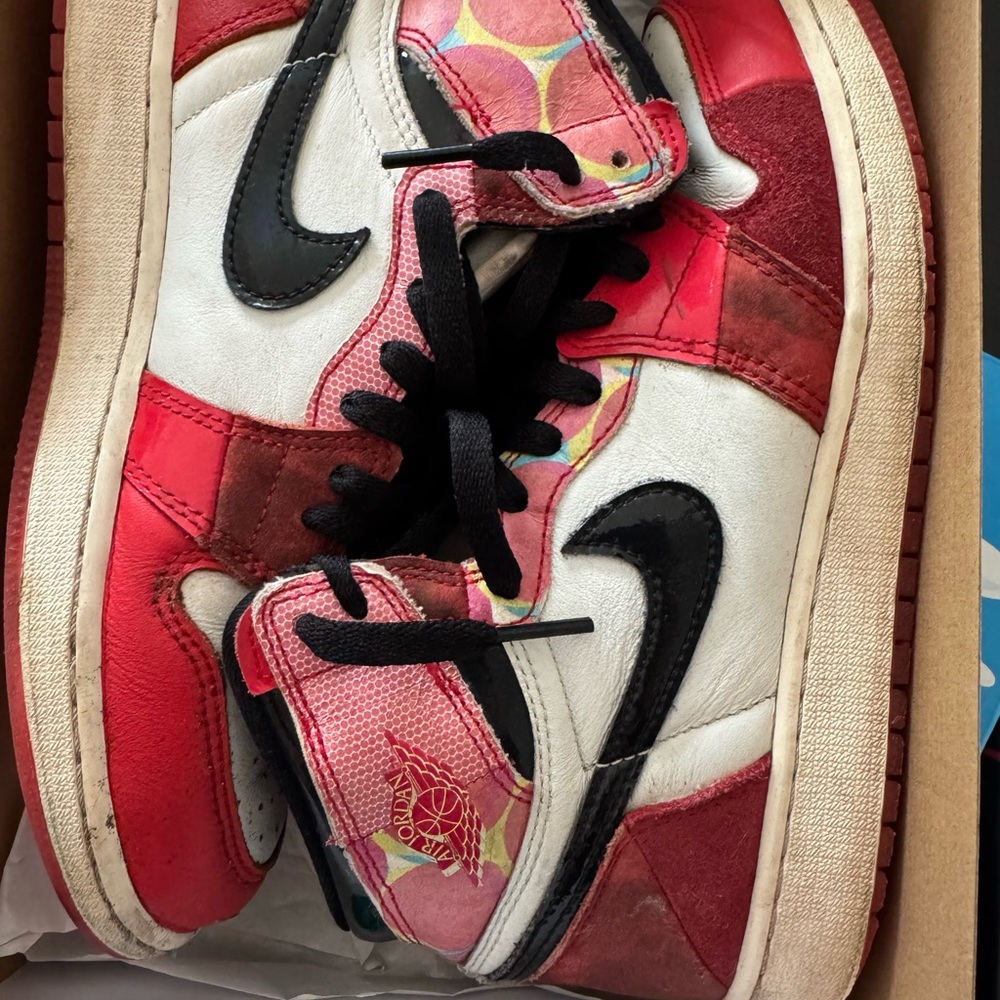 Kids Red and White Sneakers